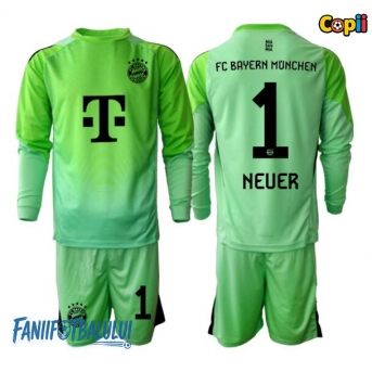 Bayern Munich Manuel Neuer #1 Portarii Echipament de Fotbal Replică 2025-26 Copii Acasa Mâneci Lungi (+ Șorturi)